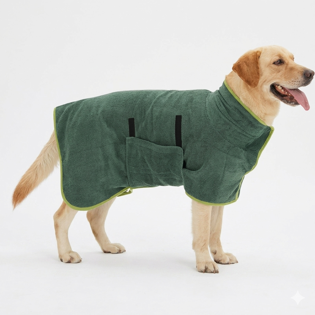 Quick-Dry Dog Bathrobe Towel