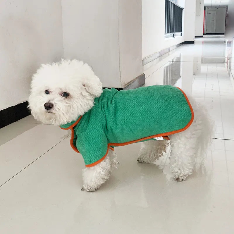 Quick-Dry Dog Bathrobe Towel