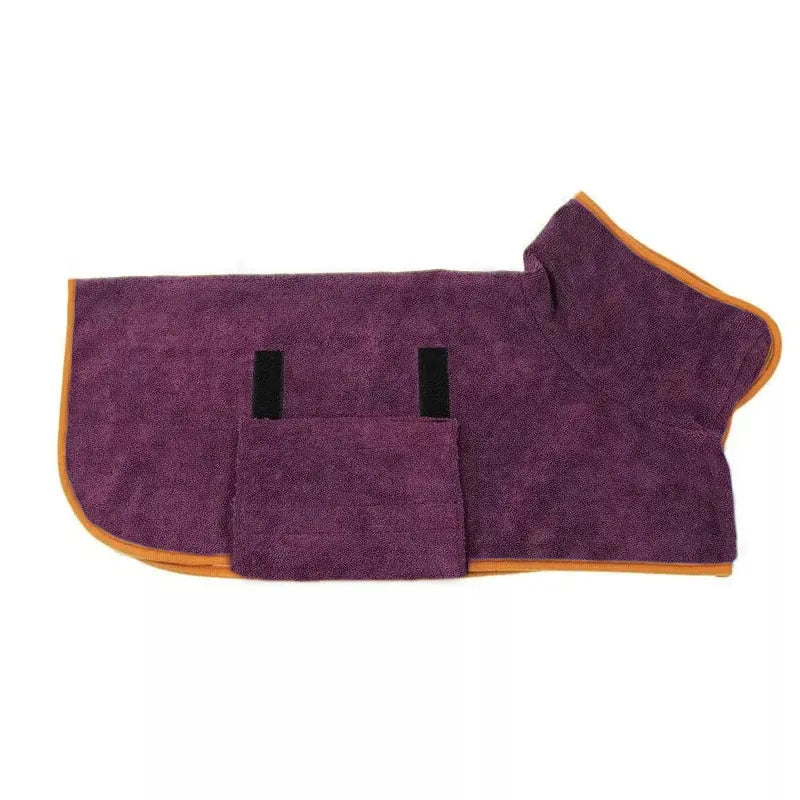 Quick-Dry Dog Bathrobe Towel