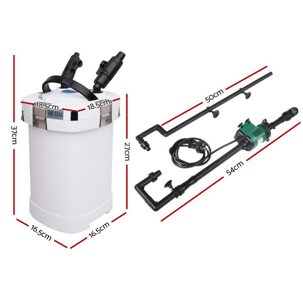 1250L/H External Aquarium Canister Filter
