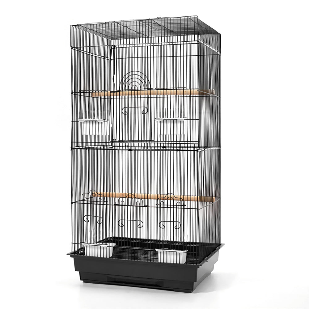88cm Bird Cage & Aviary – Black