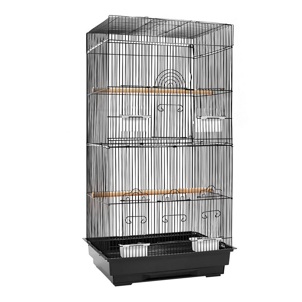 88cm Bird Cage & Aviary – Black