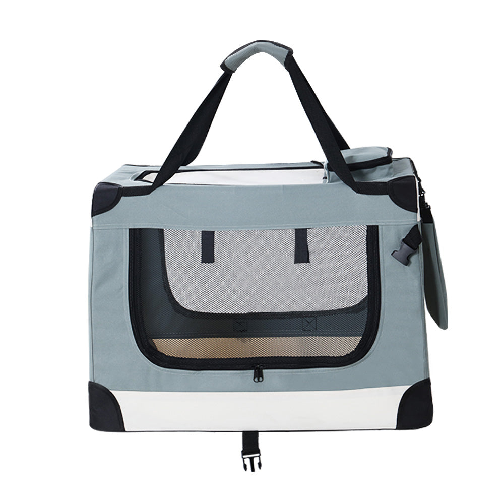Foldable Pet Travel Carrier – Large, Blue