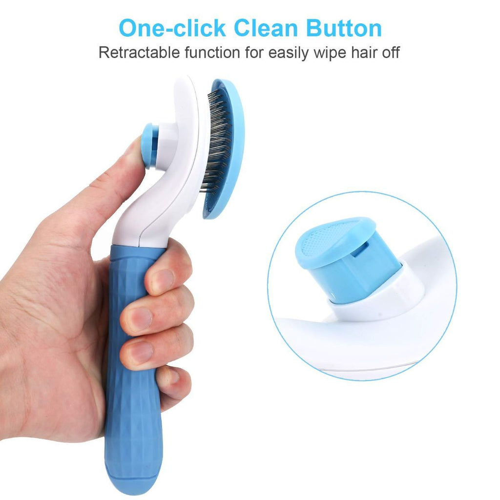 Self-Cleaning Deshedding Brush – Pink