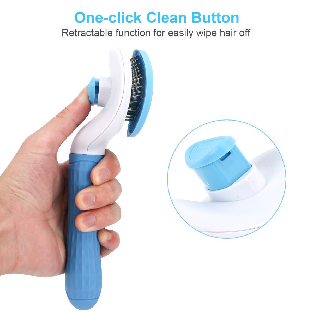 Self-Cleaning Deshedding Brush – Pink