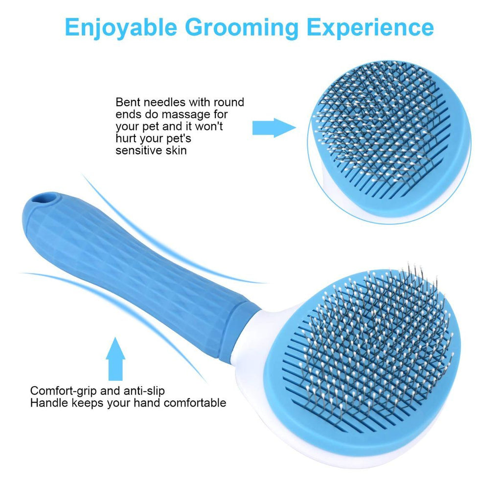 Self-Cleaning Deshedding Brush – Pink