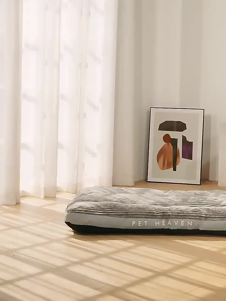 Warm Washable Dog Bed – Grey, Medium