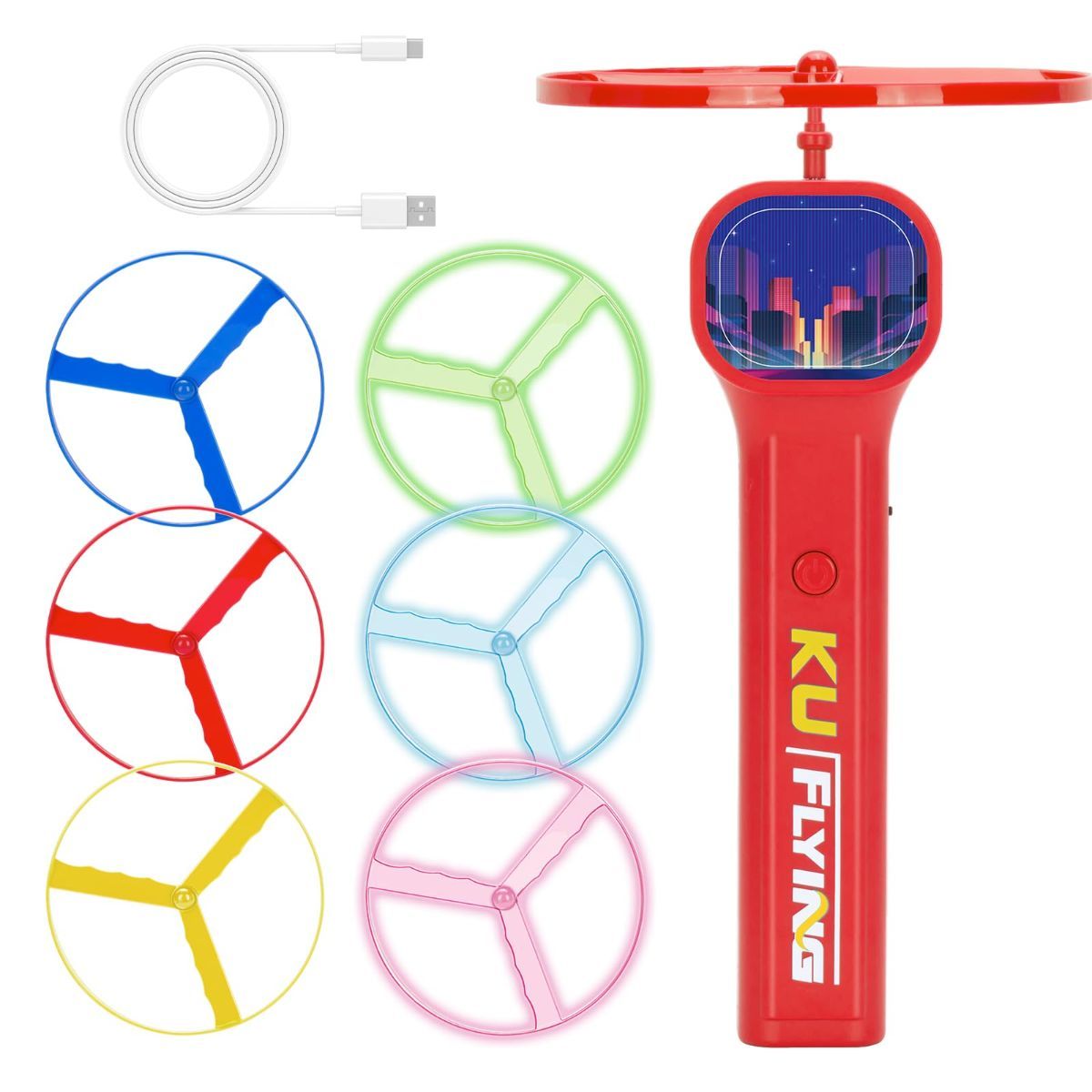 Interactive Cat Flying Disc Toy