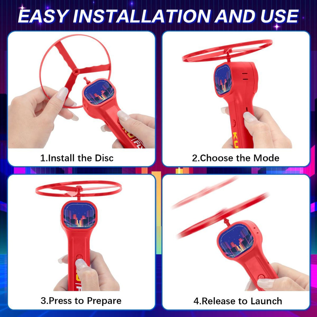 Interactive Cat Flying Disc Toy