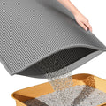 Double-Layer Cat Litter Mat – Grey