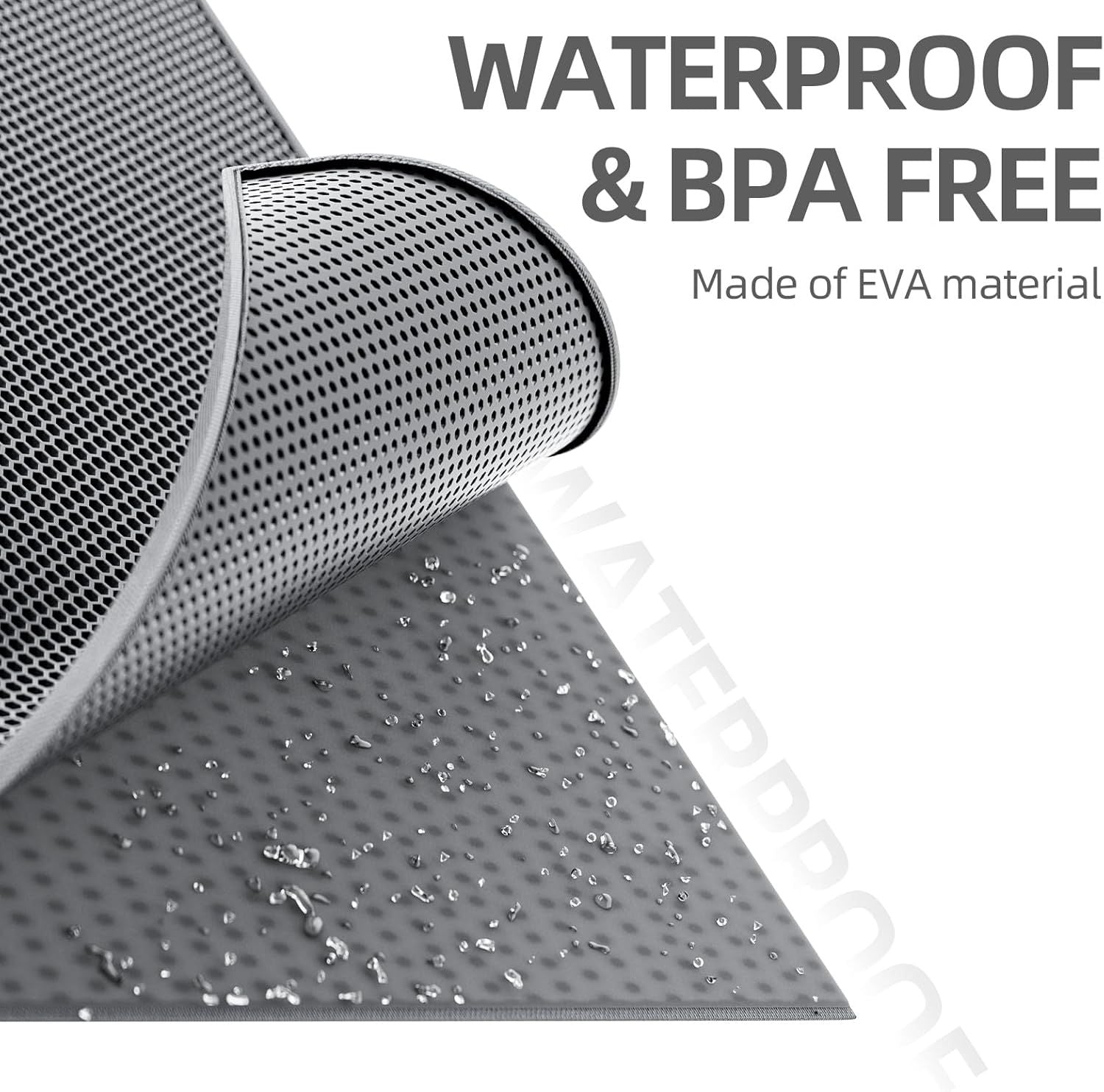 Double-Layer Cat Litter Mat – Grey