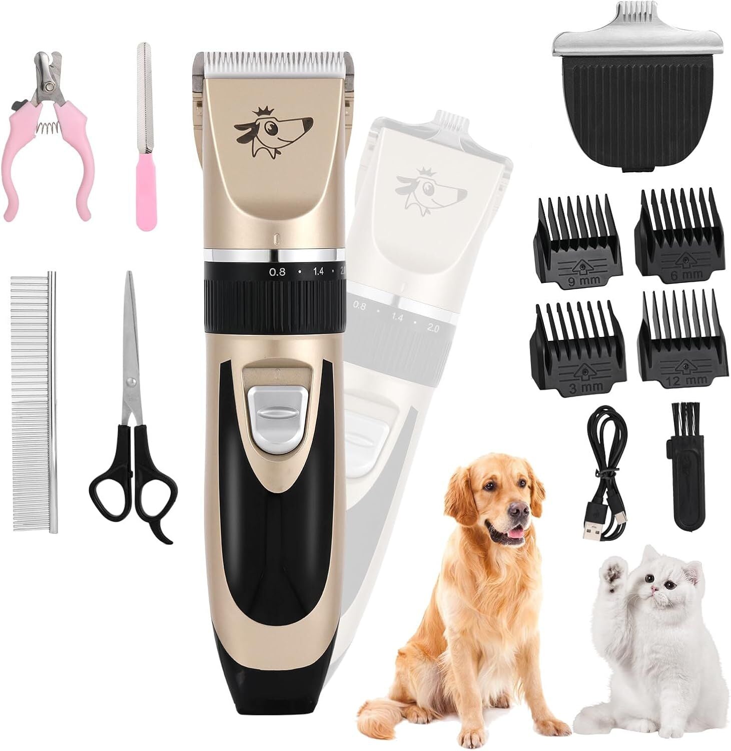 Professional Rechargeable Pet Grooming Clippers