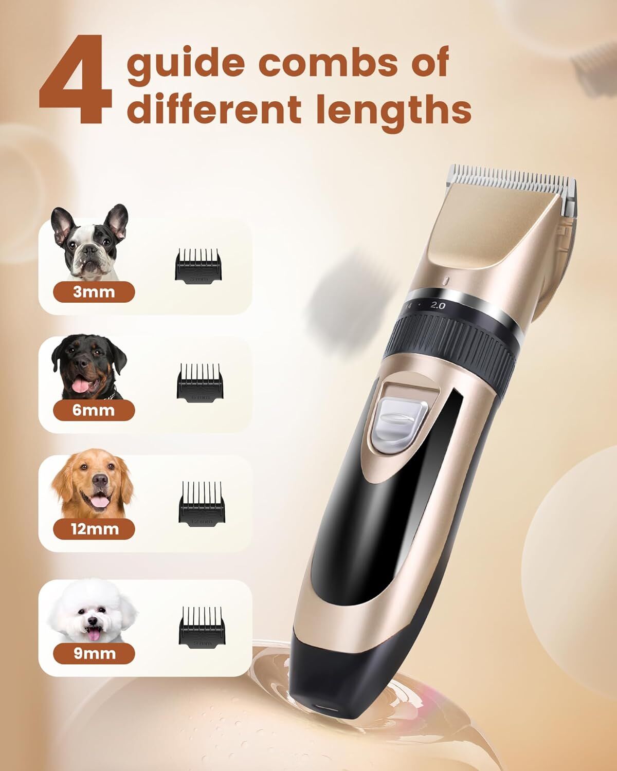 Professional Rechargeable Pet Grooming Clippers