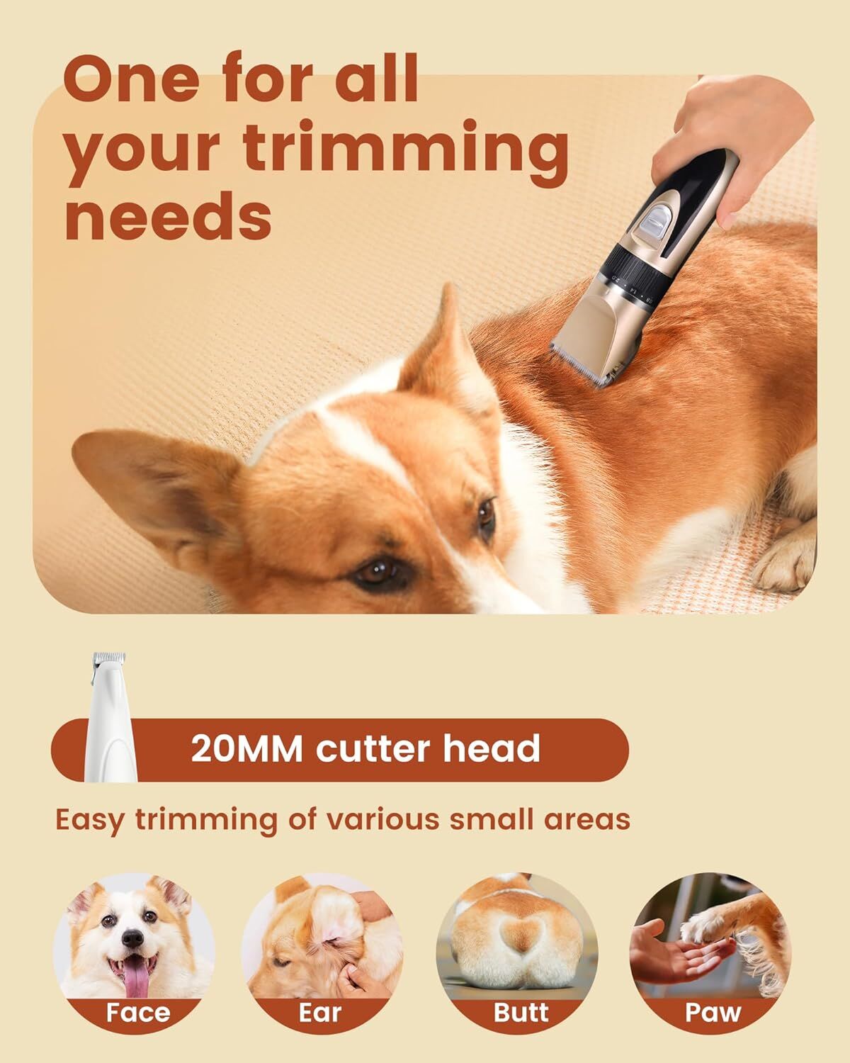 Professional Rechargeable Pet Grooming Clippers