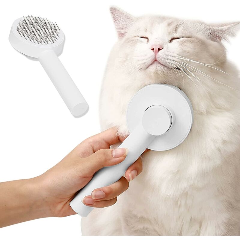 Self-Cleaning Deshedding Brush for Cats & Dogs