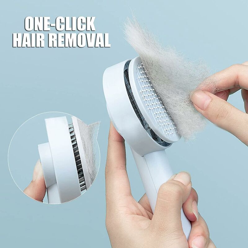 Self-Cleaning Deshedding Brush for Cats & Dogs