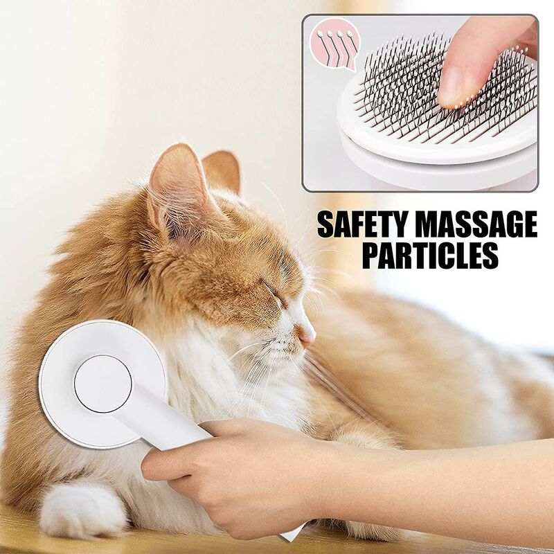 Self-Cleaning Deshedding Brush for Cats & Dogs