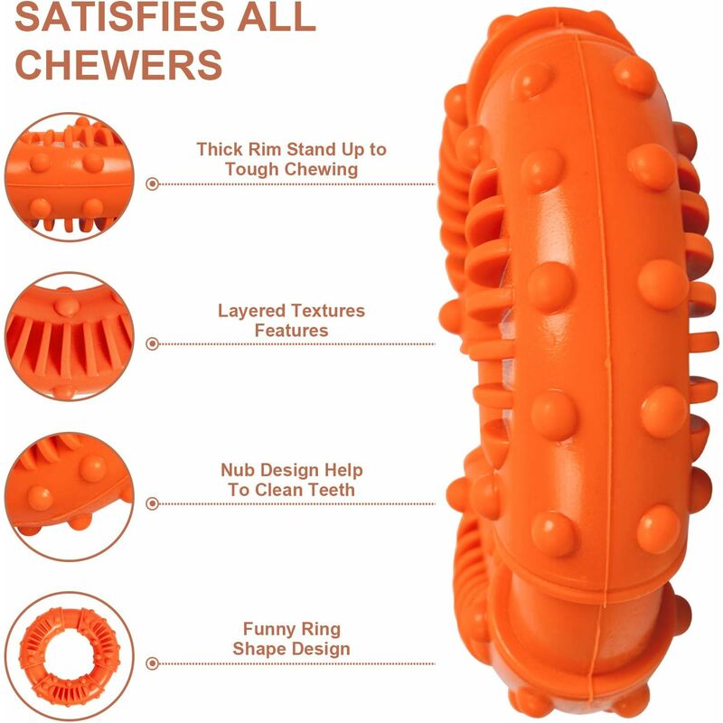2-Pack Durable Dental Chew Rings