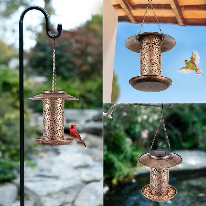 Waterproof Solar Lantern Bird Feeder