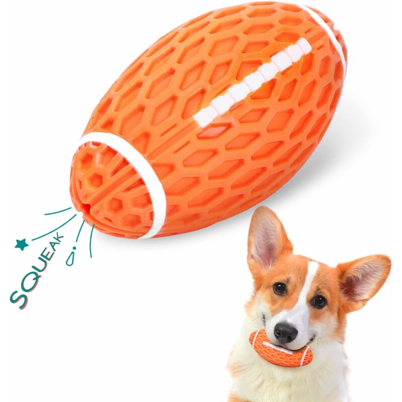 Dental Squeaky Rugby Ball for Dogs