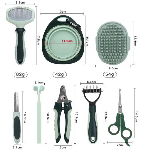 8-in-1 Portable Pet Grooming Kit