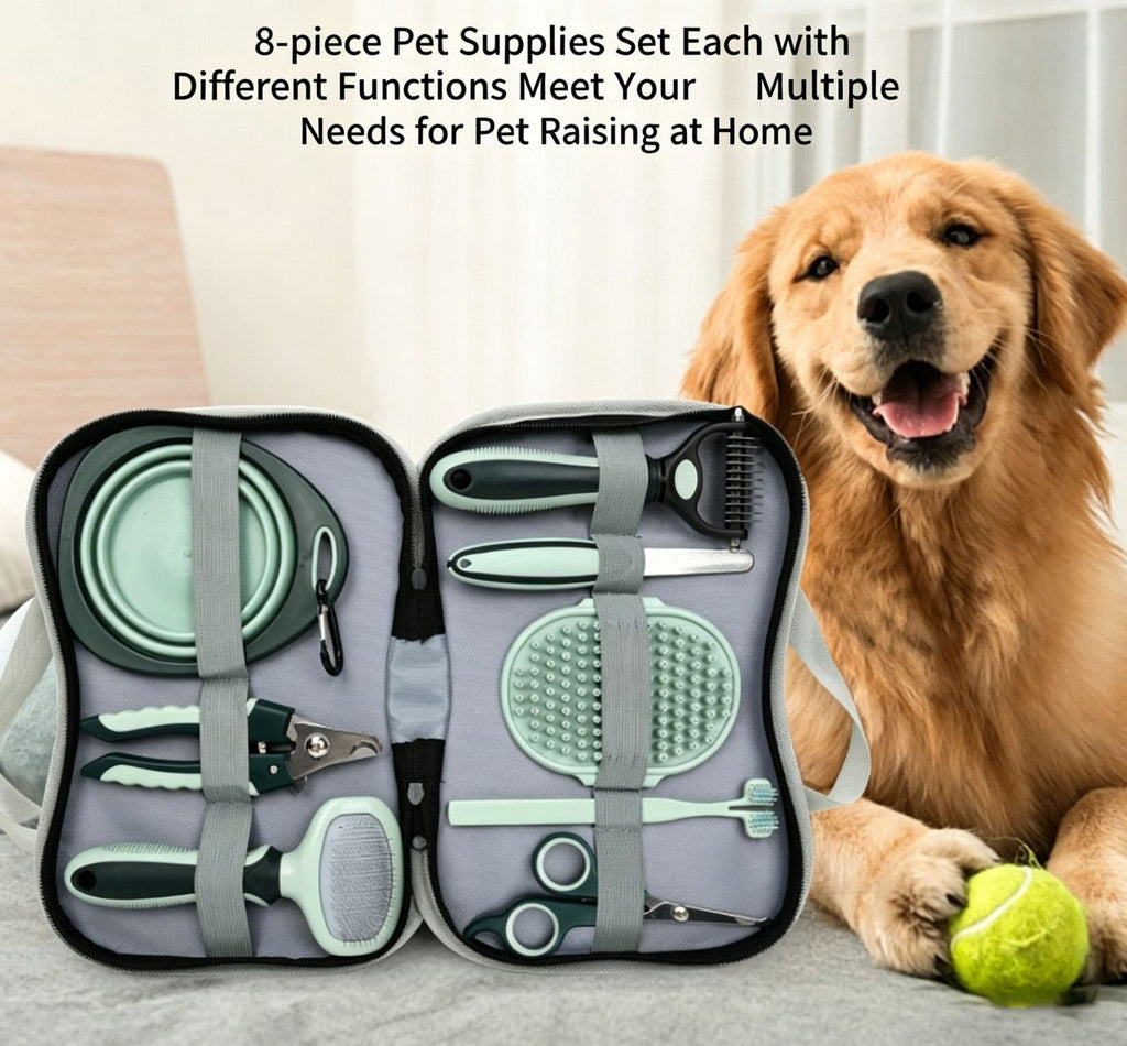 8-in-1 Portable Pet Grooming Kit