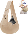 Pet Sling Carrier – Khaki, Up to 10kg