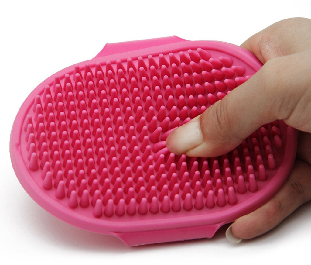 2-Pack Pet Grooming Gloves – Blue & Pink