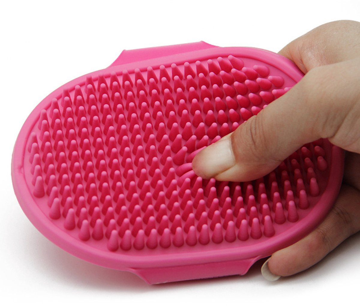 2-Pack Pet Grooming Gloves – Blue & Pink