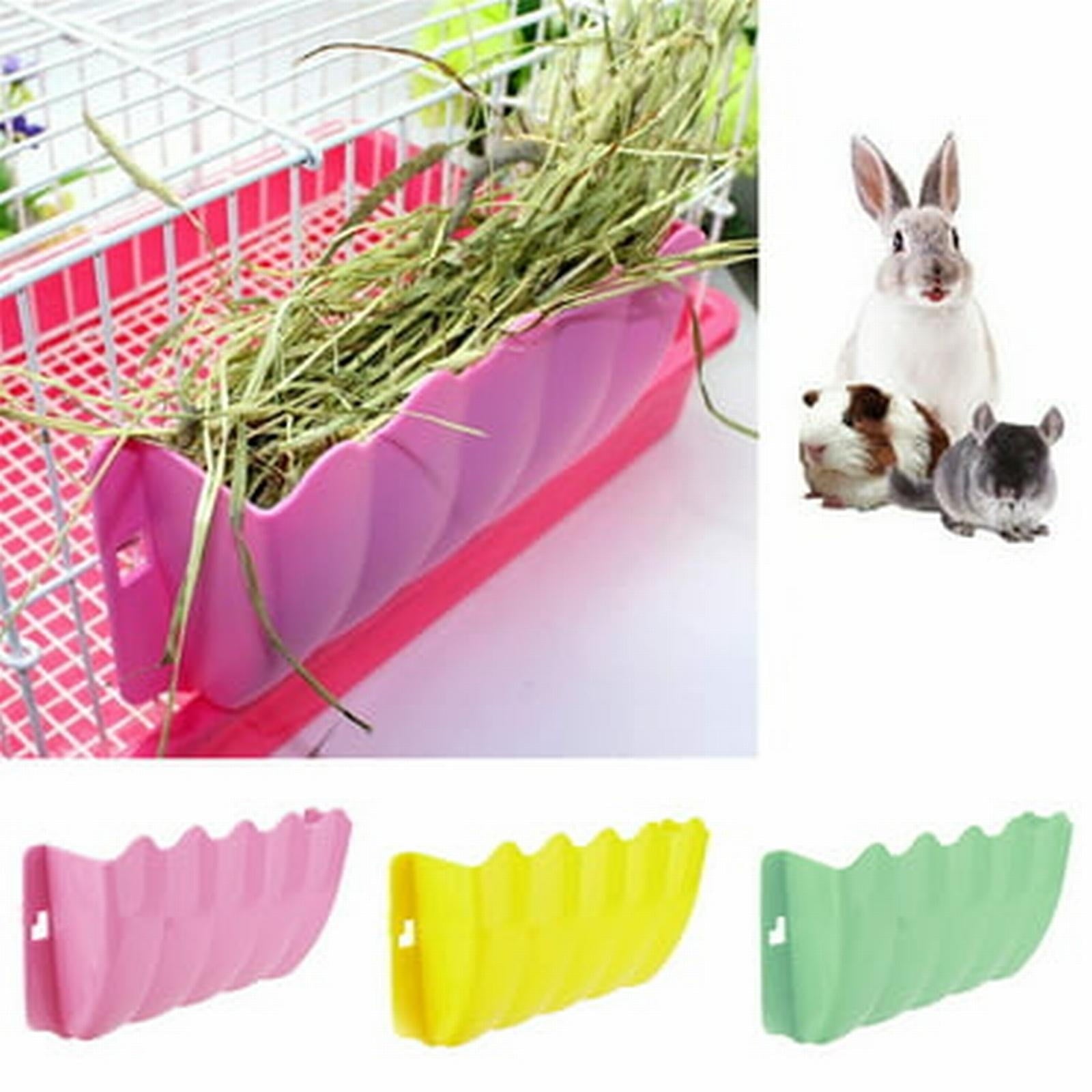 Hanging Rabbit Hay Feeder – Light Blue