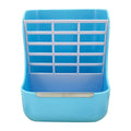 2-in-1 Rabbit Hay Feeder & Bowl with Rack – Blue