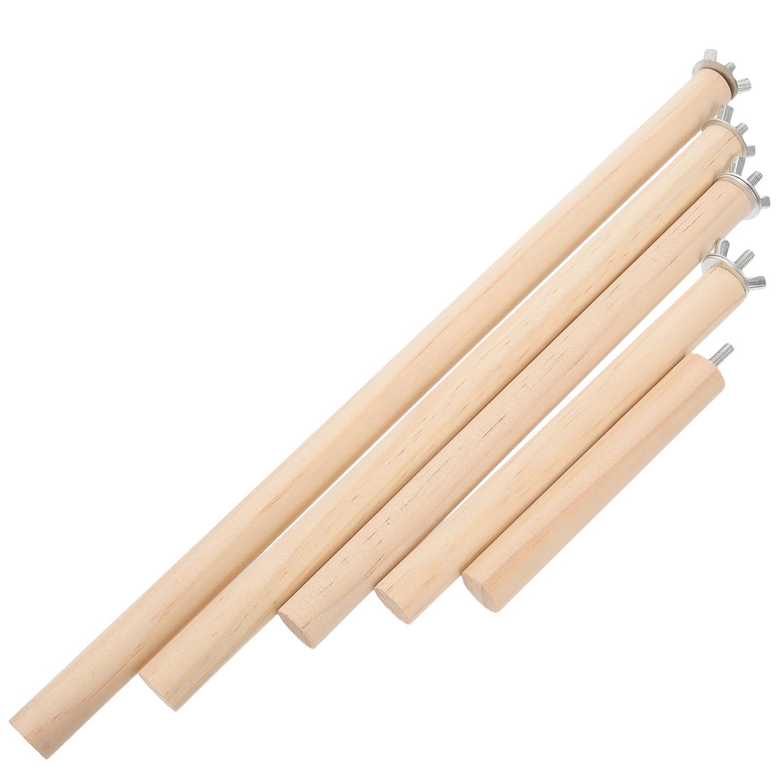 5-Piece Wooden Parrot Perch Set