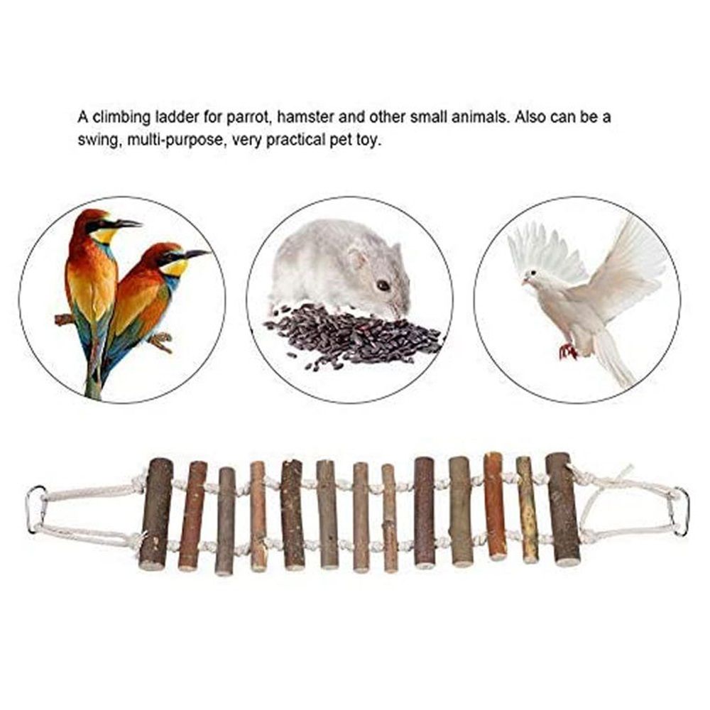 Wooden Rope Ladder for Birds – 60cm