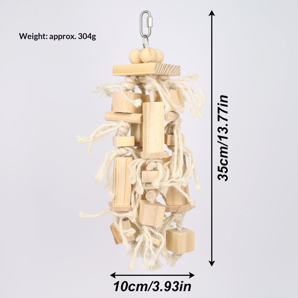 Natural Wood Large-Bird Chew Toy