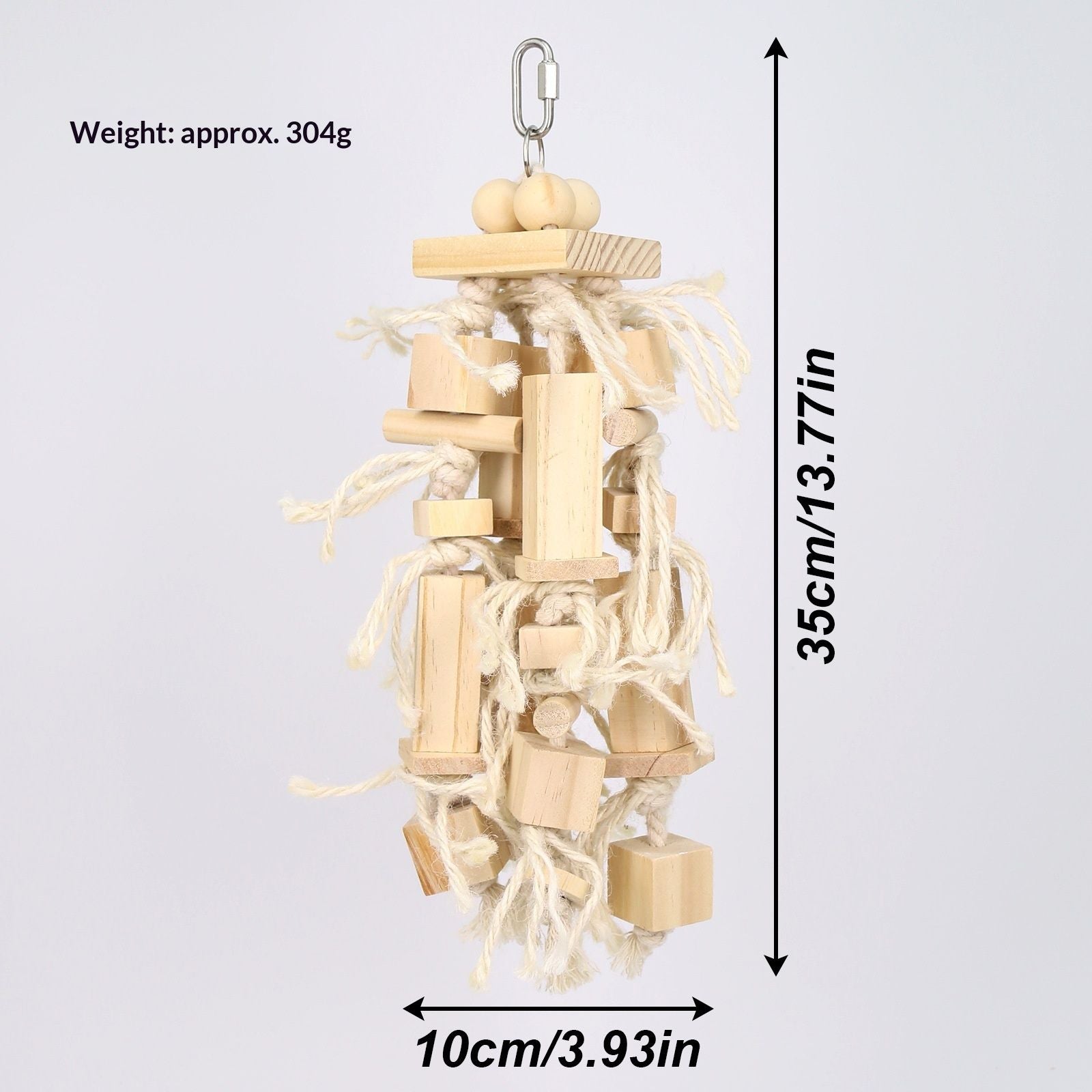 Natural Wood Large-Bird Chew Toy