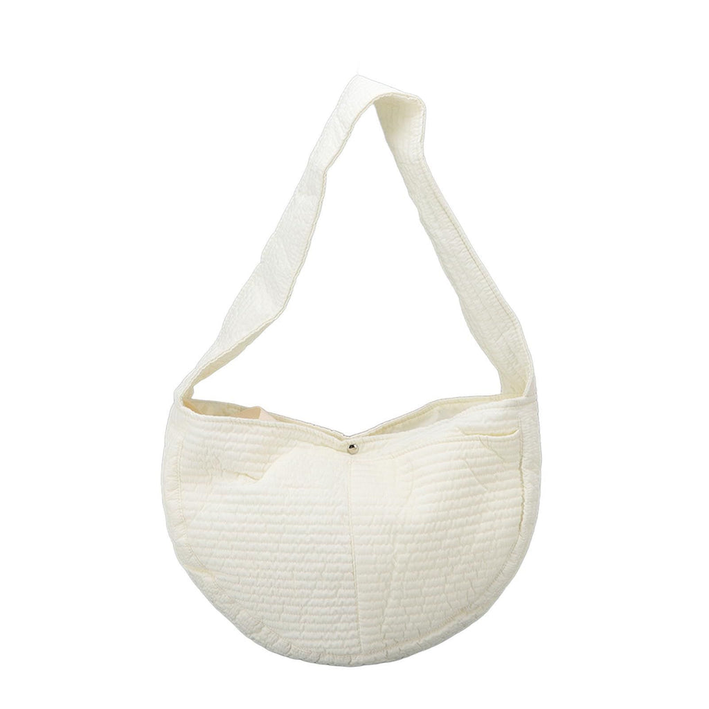 Small Canvas Pet Carrier Tote – White