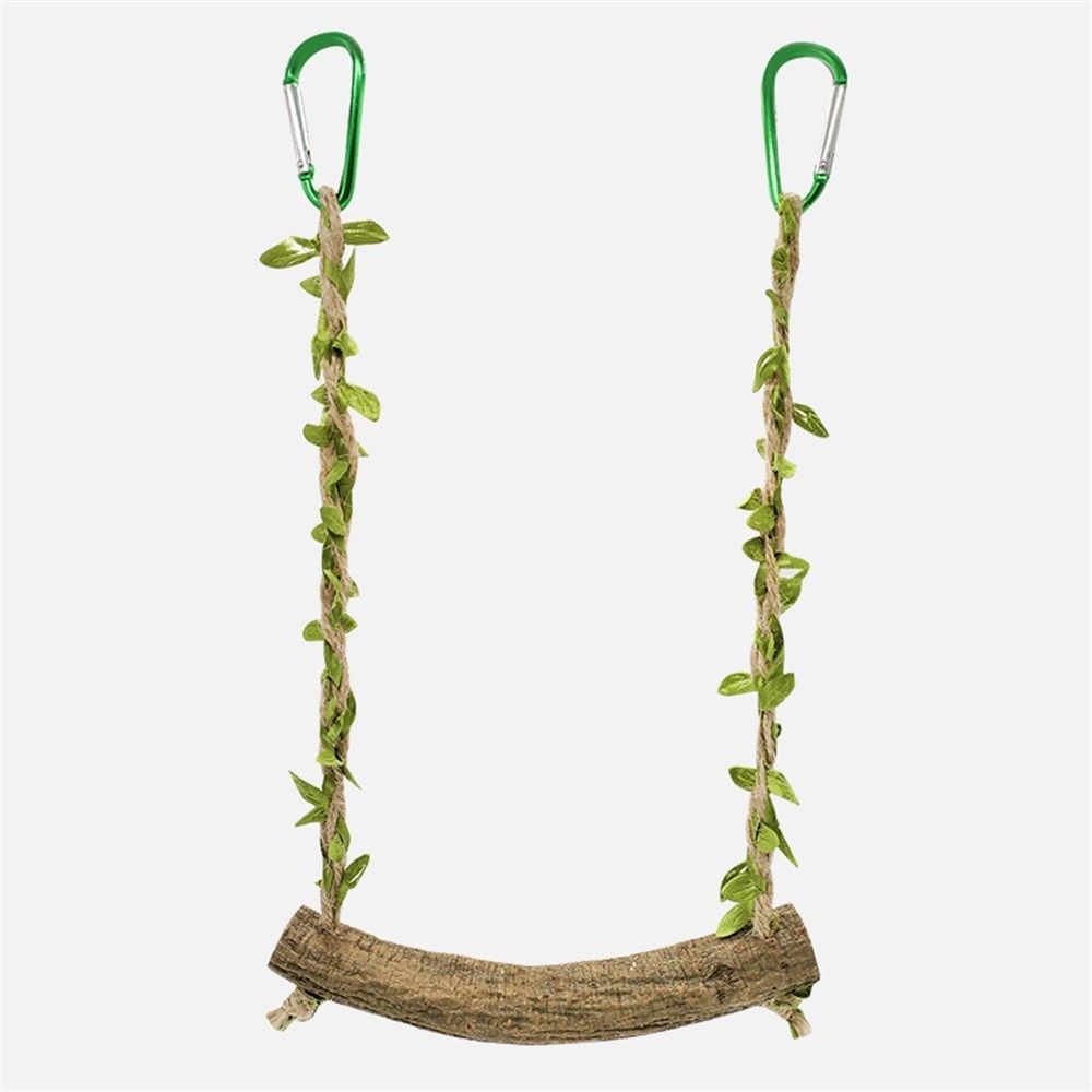2-Piece Bird Swing & Chew Stand Set