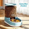 Automatic Pet Feeder & Waterer Set – Blue