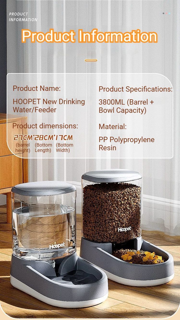 Automatic Pet Feeder & Waterer Set – Blue