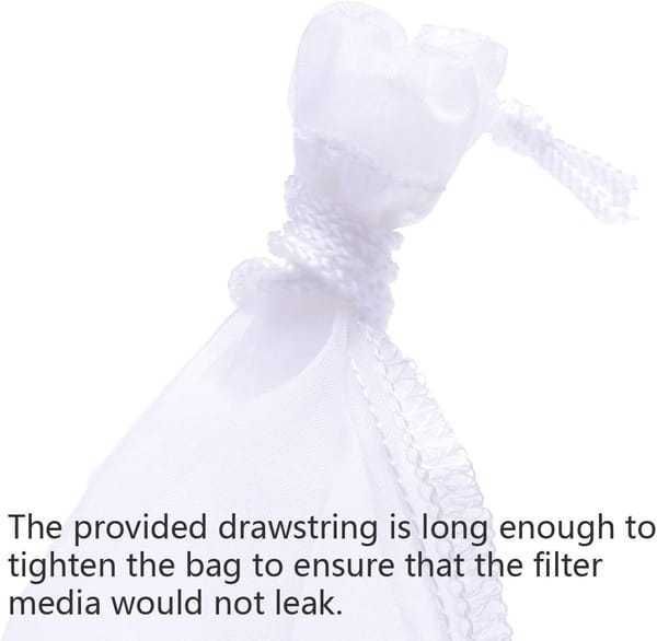 6-Pack Aquarium Filter Media Bags – 180 Micron