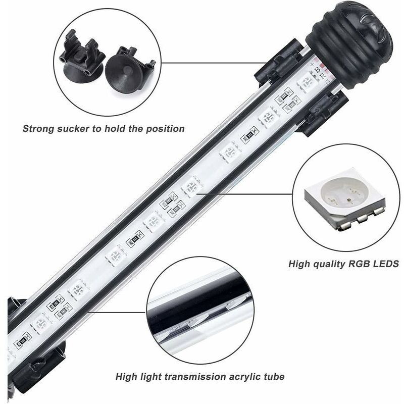 48cm Waterproof RGB Aquarium Light – 5.8W