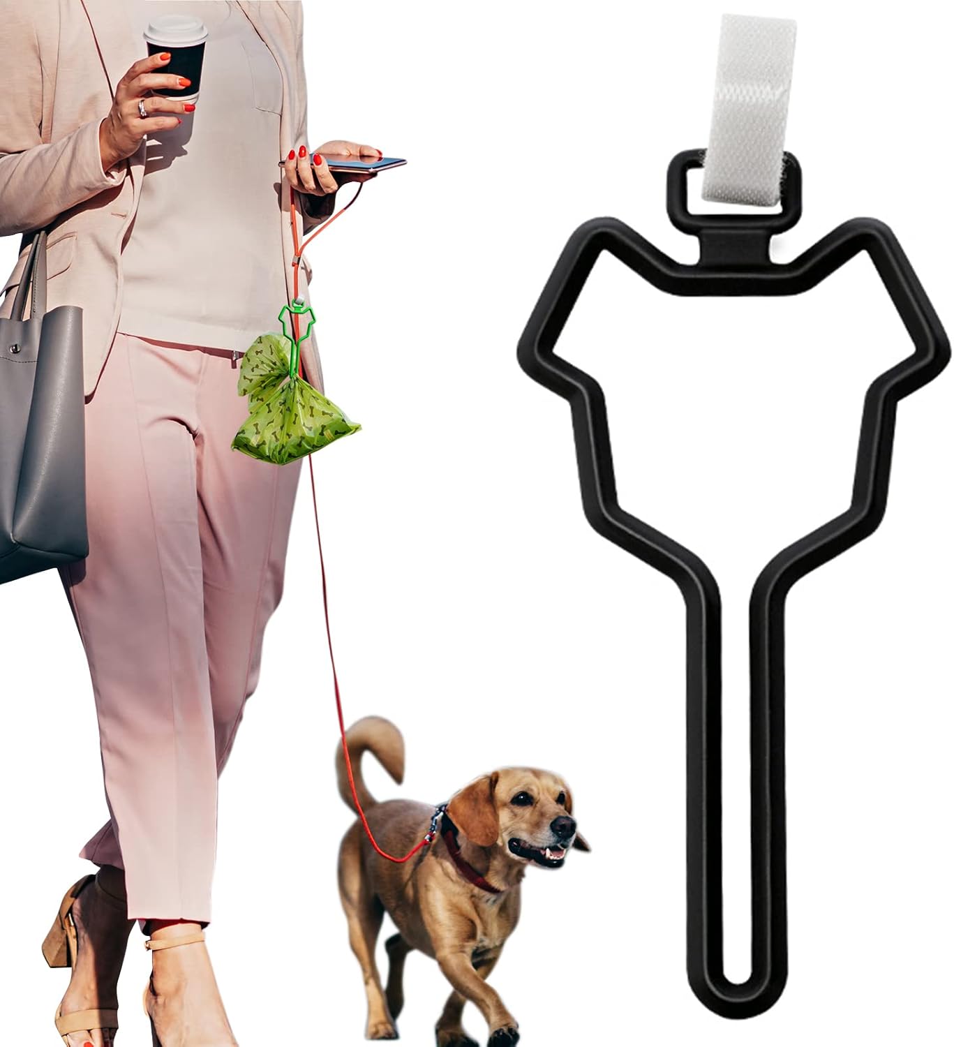 2-Pack Dog Waste Bag Holders – Black
