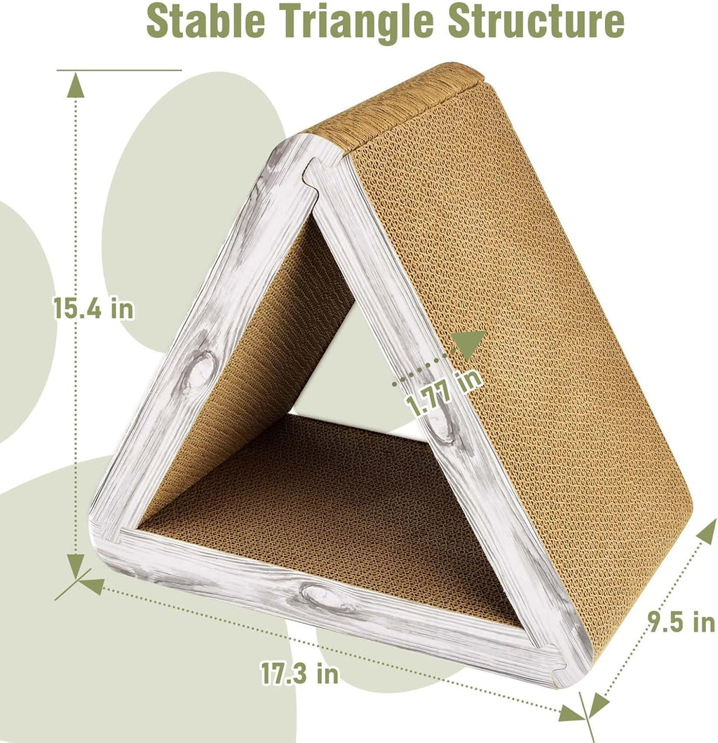 6-Sided Foldable Triangle Cat Scratcher