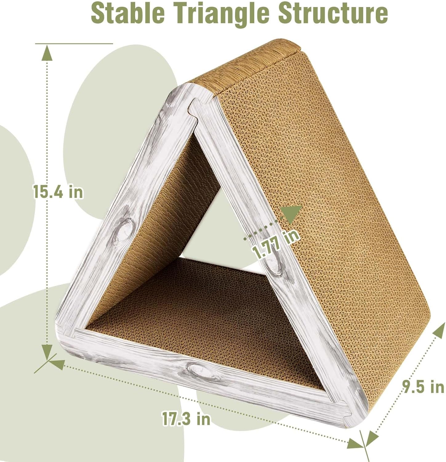 6-Sided Foldable Triangle Cat Scratcher