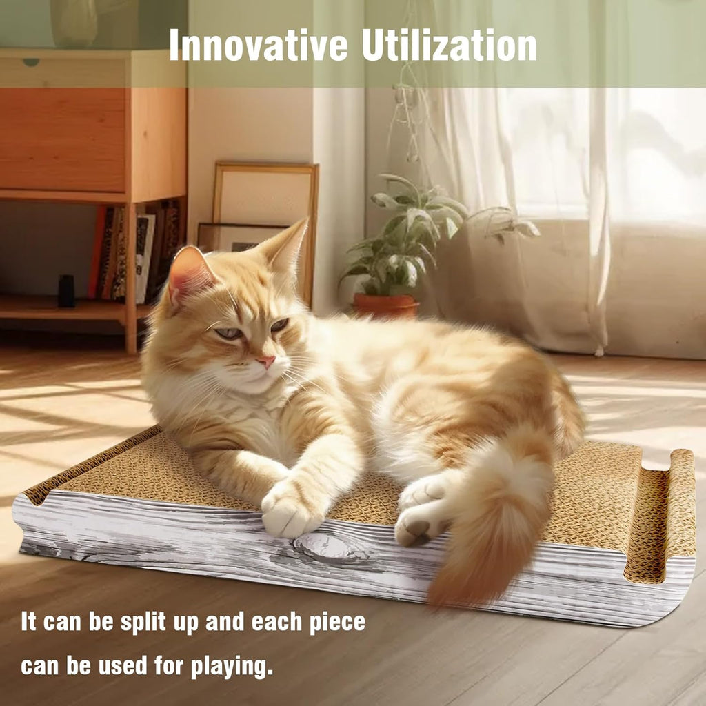 6-Sided Foldable Triangle Cat Scratcher