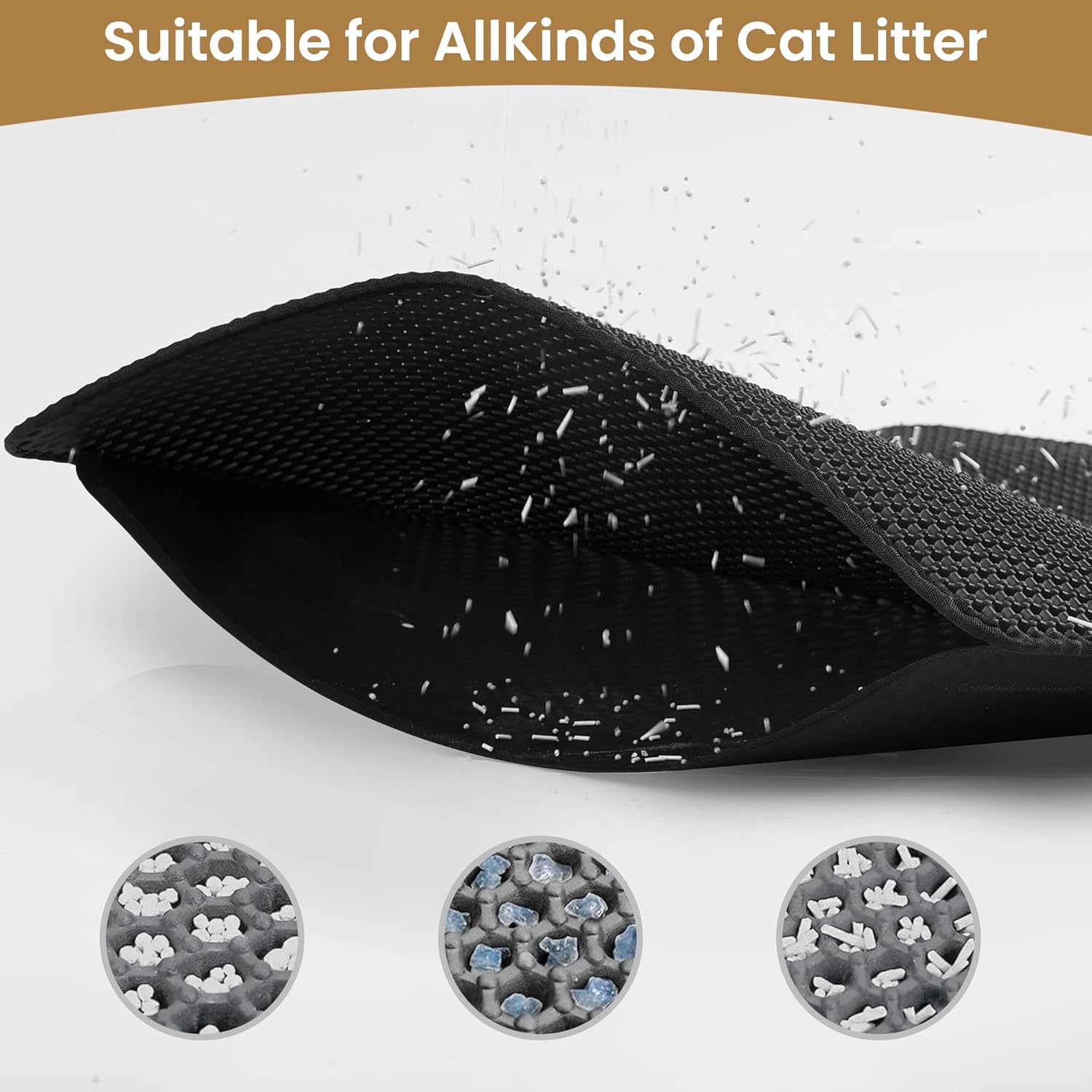 60x45cm Double-Layer Cat Litter Mat