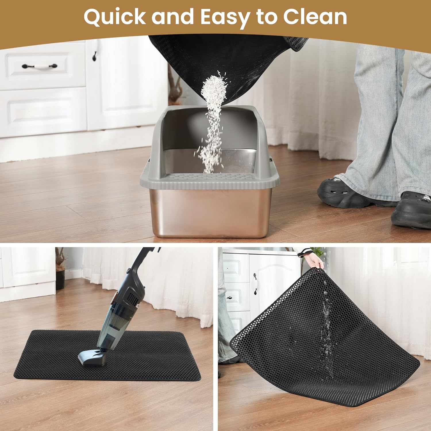 60x45cm Double-Layer Cat Litter Mat