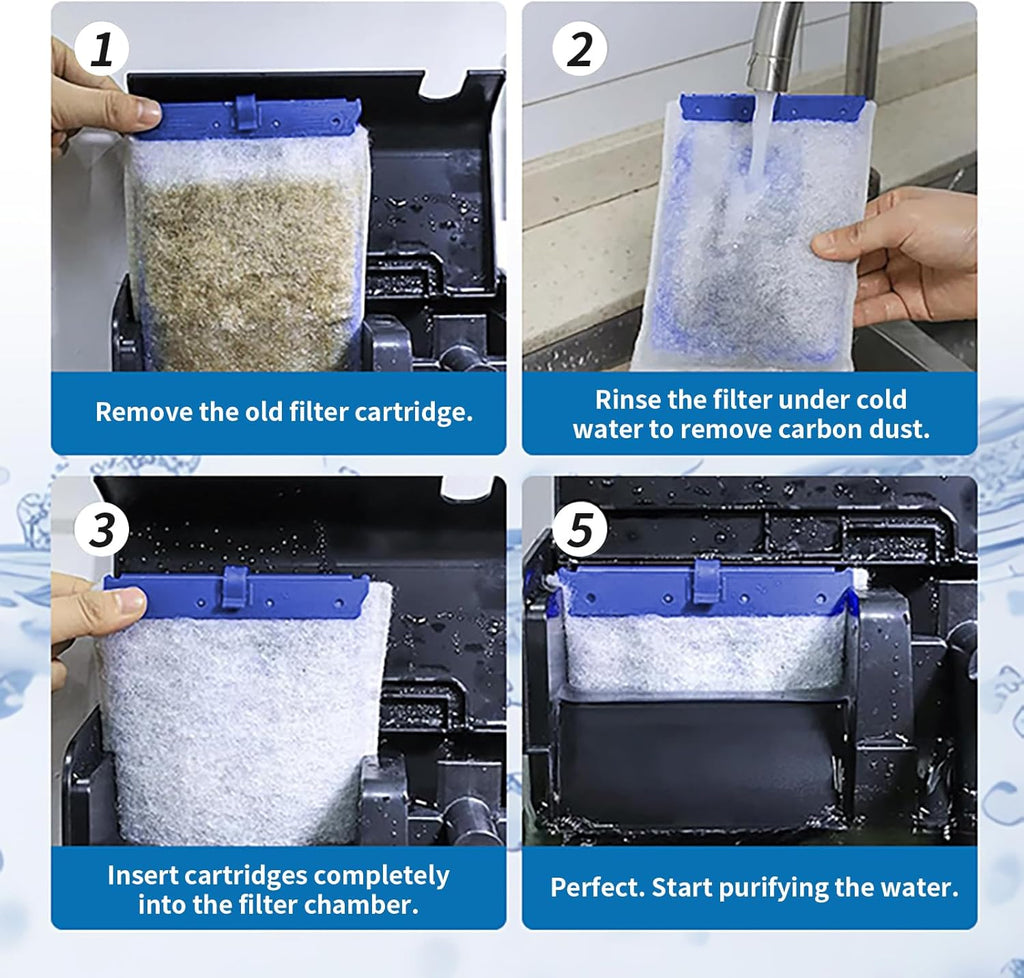 16-Pack Large Aquarium Filter Cartridges