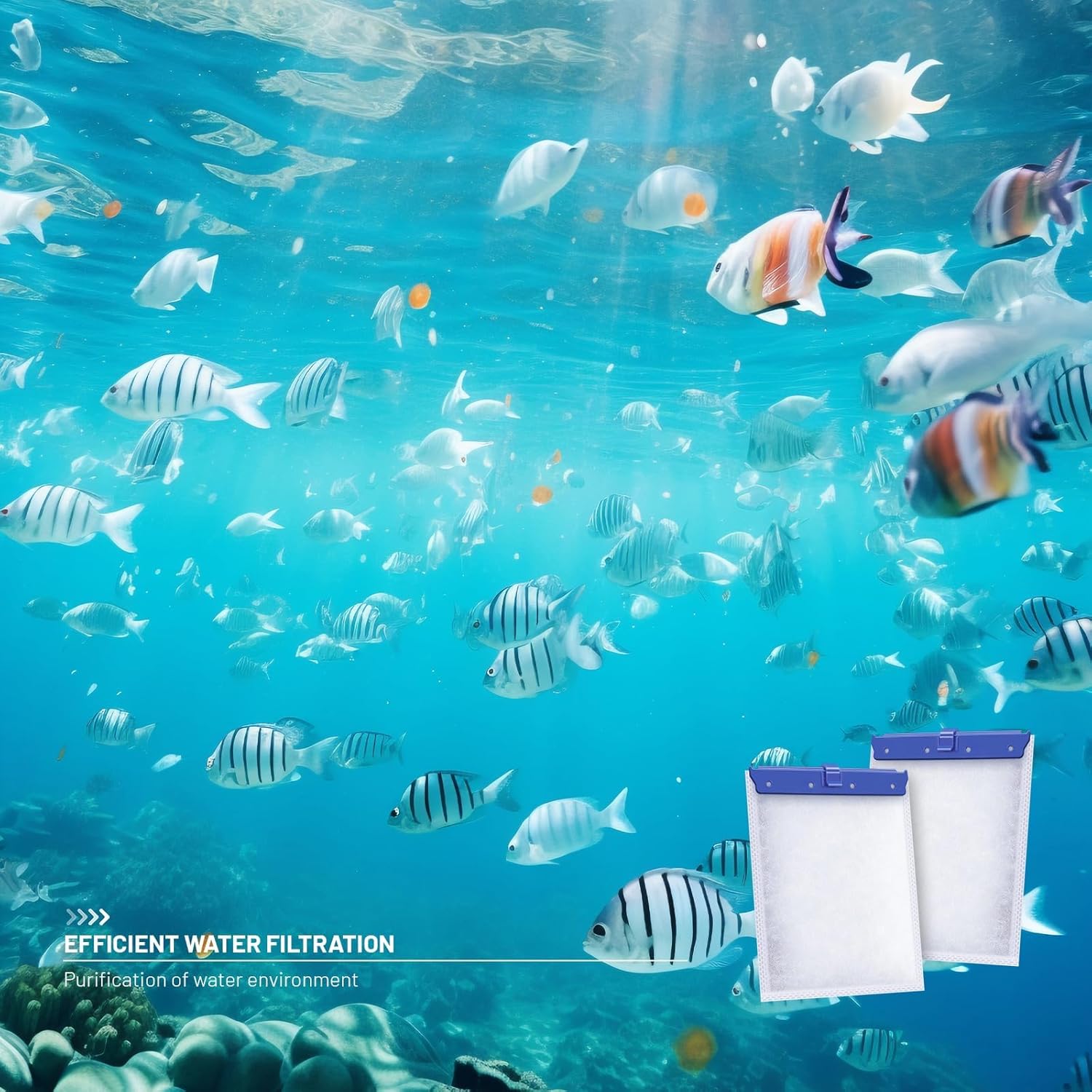 16-Pack Large Aquarium Filter Cartridges