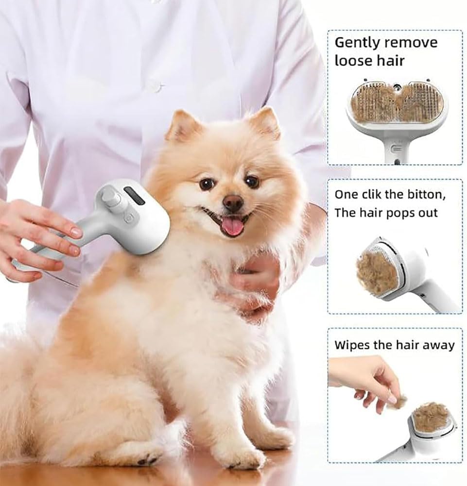 2-Pack 3-in-1 Spray Grooming Brushes